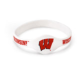 Wisconsin Badgers Silicone Bracelet Wristband Officially licensed NCAA